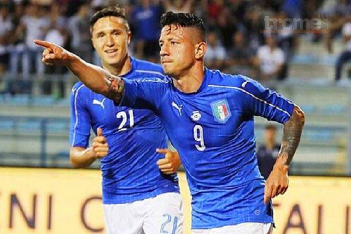 Lapadula anotó gol con la selección de Italia ante San Marino (Captura)