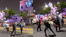 ¡Batalla campal durante procesión del Señor de los Milagros! Ambulantes y fiscalizadores se enfrentan a palazos y pedradas en av. Tacna