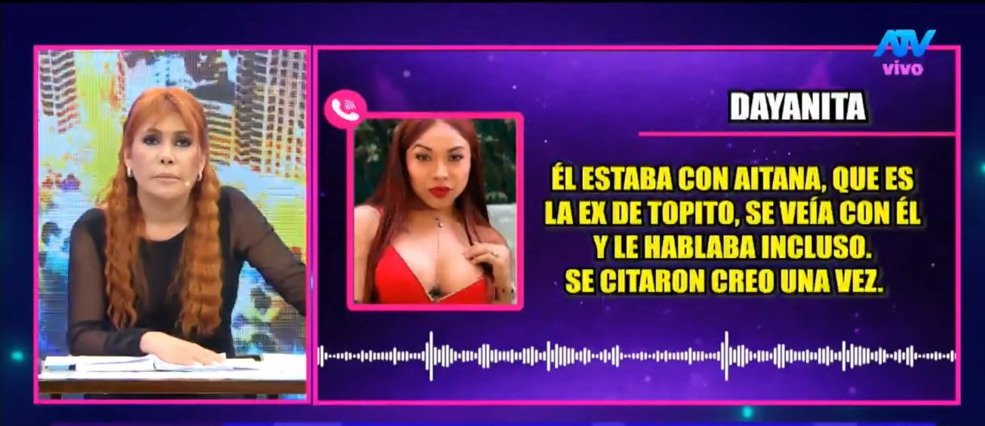 Actriz cómica echa a su exnovio Miguel Rubio. (Fuente: ATV)