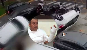 ¡Lo embistió y volcó! Terapeuta de UCI queda con los brazos fracturados tras ser atropellado en Jesús María