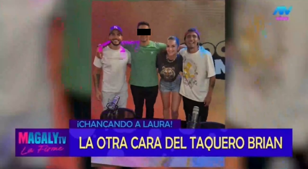 Laura Spoya junto a su productor, Mario Irivarren y Gerardo Pe'.