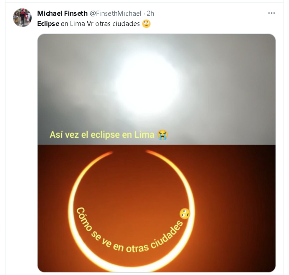 Mira esta divertida selección con los mejores memes del eclipse solar.