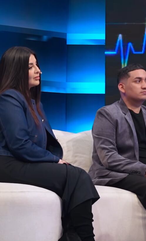 Samahara Lobatón llegó acompañada de sus dos mejores amigos para grabar 'EVDLV'.