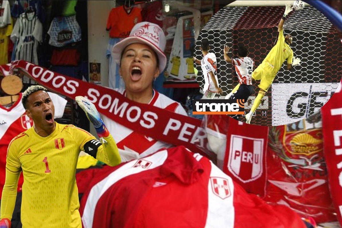 Gamarrinos esperan mejorar ventas de artículos alusivos a la selección. (Entrevista: Isabel Medina / Foto: Compos. Andina/Redes/Trome).