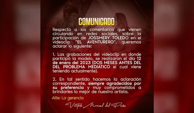 El cantante de huayno recibió muestras de apoyo de la gente. Foto: Víctor Manuel/Facebook