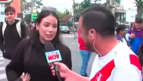 Hincha peruana llega a concentración de Lionel Messi