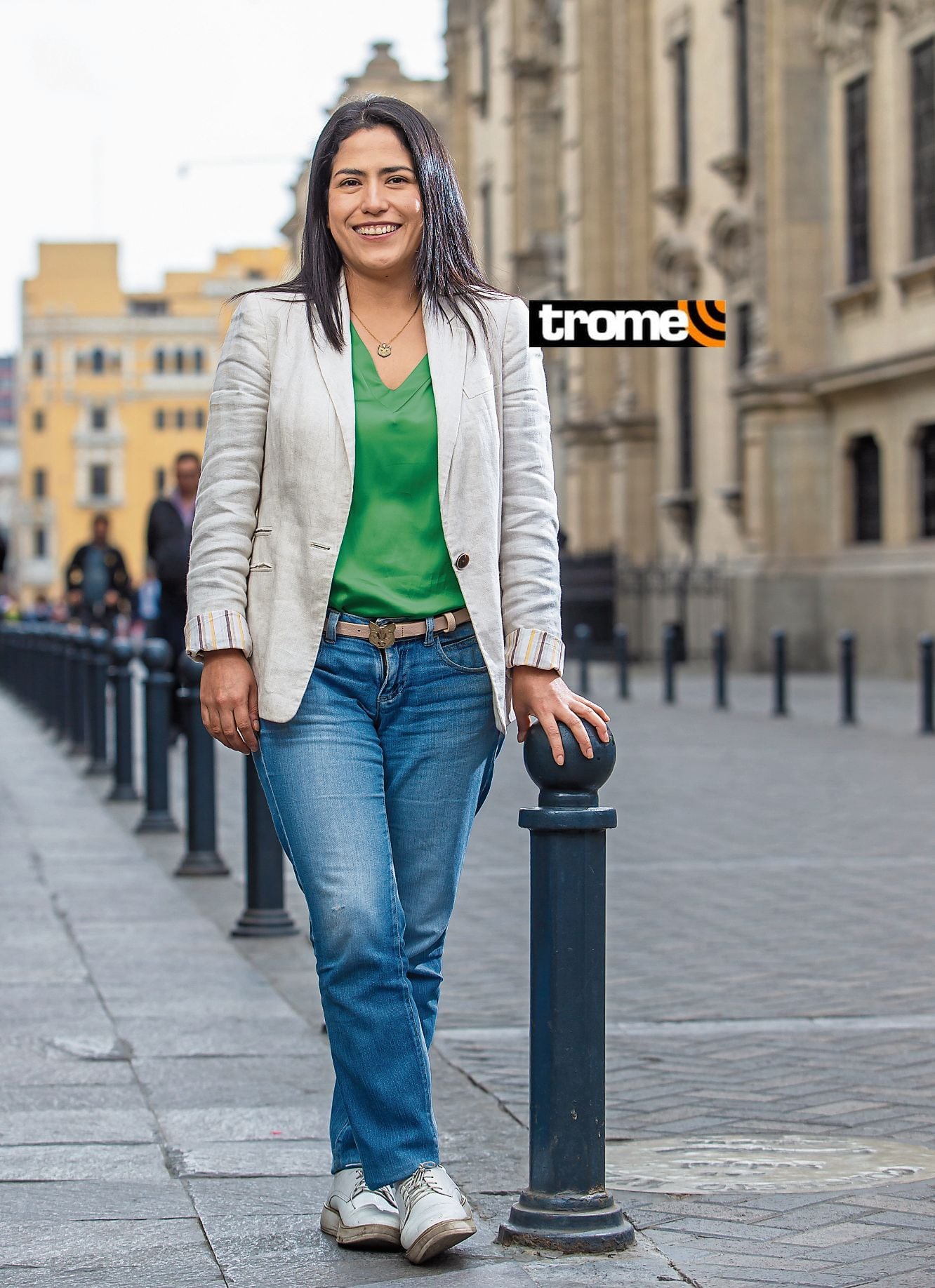 Pierina Lazarte, ministra de Transportes, se destapa con Trome. (Foto: Allengino Quintana)