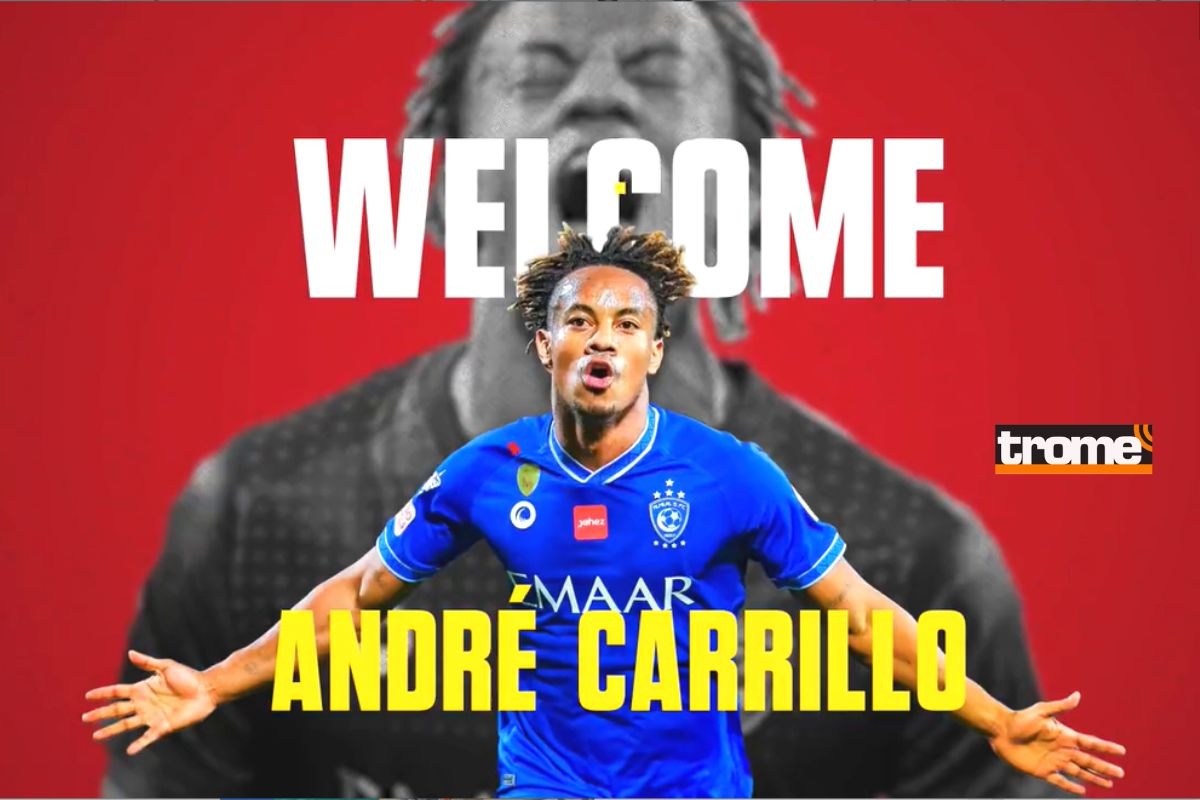 André Carrillo fue oficializado como nuevo jugador de Al-Qadisiyah (@Al-Qadisiyah)