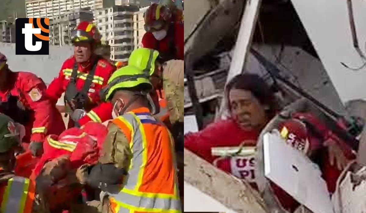 Belkys Barreto, una mujer de 60 años, fue rescatada con vida por bomberos peruanos.
