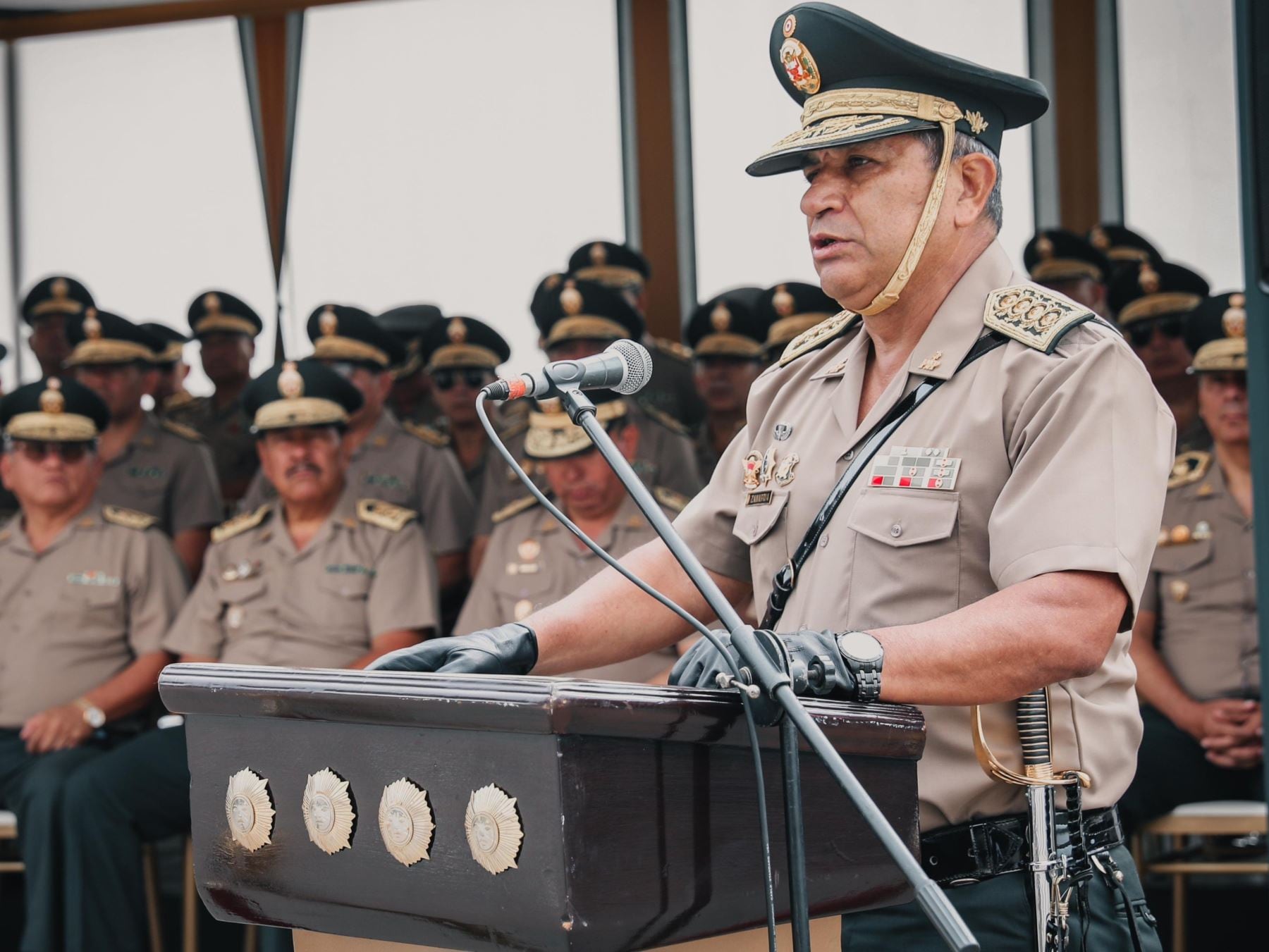 El comandante general de la PNP, general de Policía Víctor José Zanabria Angulo. Foto: Andina