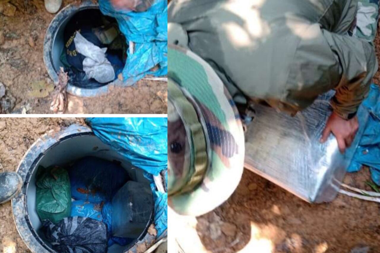 Caleta subterránea donde los narcos escondías la droga. (Foto: PNP)