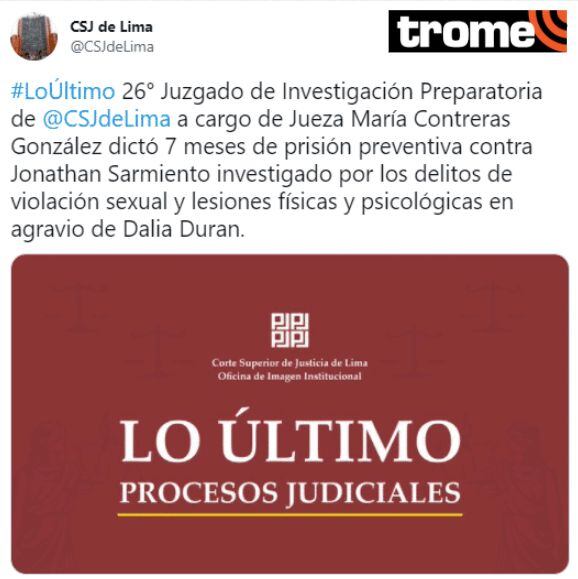 John Kelvin va preso: Dictan 7 meses de prisión preventiva tras agresión a Dalia Durán