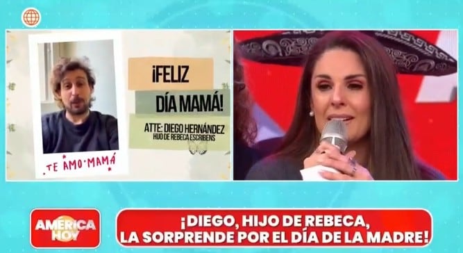 Rebeca Escribens rompe en llanto tras emotiva sorpresa de su hijo.