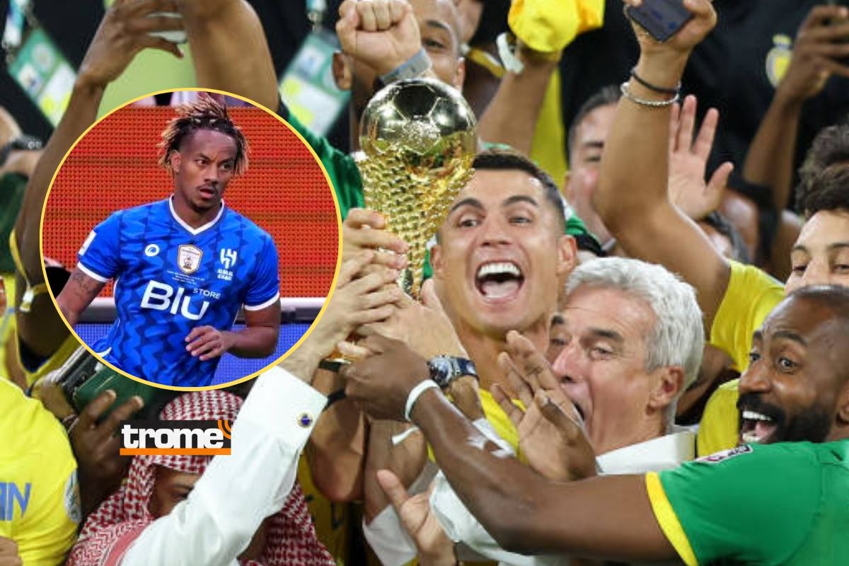 Cristiano Ronaldo festeja su primer título con Al Nassr (Foto: AP)