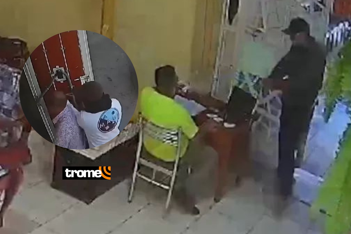 Los ladrones se llevaron 5 mil soles en solo 45 segundos.