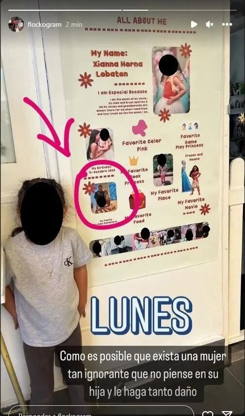 Youna mostró su indignación luego de haber sido ignorado por Samahara Lobatón en el trabajo de su hija (Captura: @flockogram)