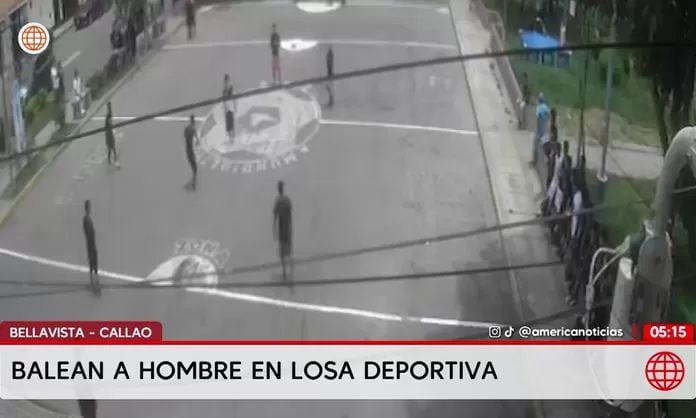 Ataque a balazos en losa deportiva de Bellavista deja un hombre herido de gravedad. Foto: América Noticias