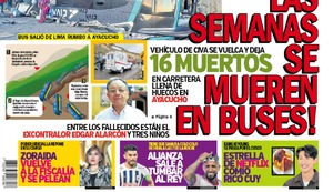¡TODAS LAS SEMANAS SE MUEREN EN BUSES!