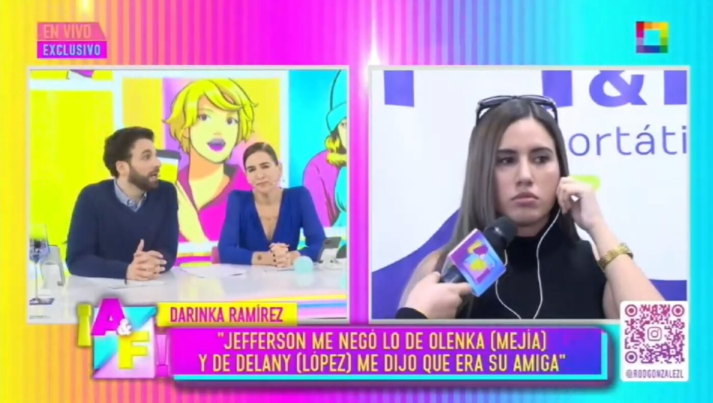 Darinka Ramírez contó lo que le dijo Jefferson Farfán sobre Delany López.