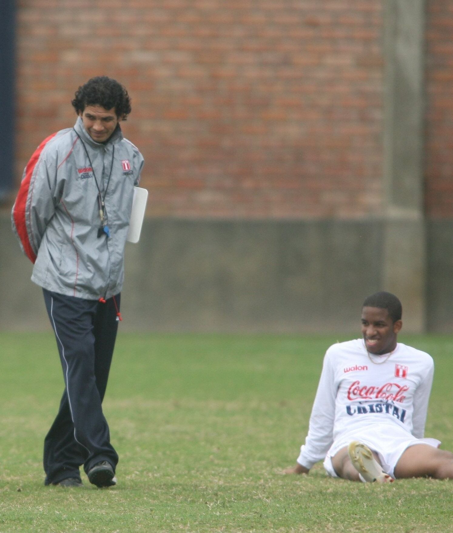 Franco Navarro y Jefferson Farfán en la selección peruana de 2006. (Foto: Dante Piaggio / Archivo El Comercio)