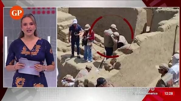 Viceministro de Cultura sufre caída de tres metros en Chan Chan. Foto y video: América Noticias