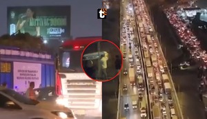 Congestión vehicular de más de diez horas obliga a familia a trasladar ataúd en hombros en la autopista Ramiro Prialé