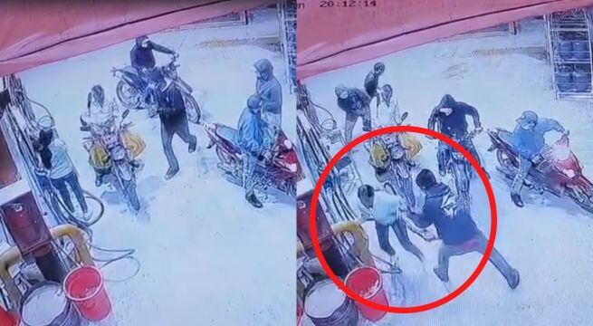 Cámaras captaron el atraco. Foto: Latina