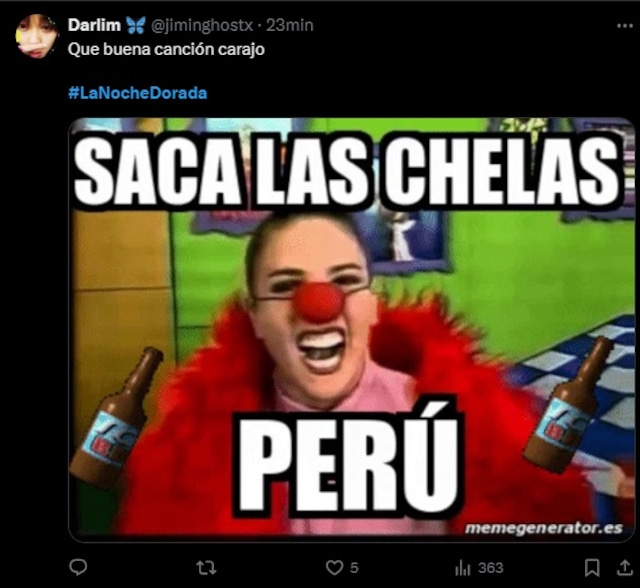 No te quedes sin ver los mejores memes de La Noche Dorada. (Redes sociales)