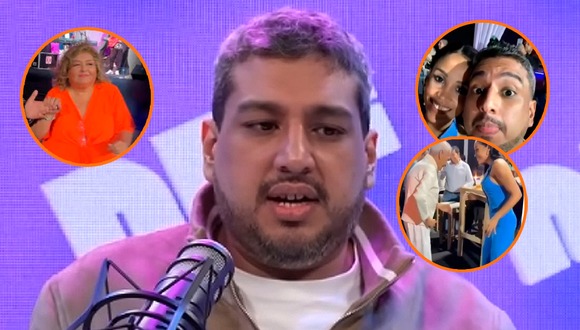 TROME - Ricardo Mendoza arma tonazo por el cumple de su mamá y le presenta a su novia, Katya Mosquera: “No se tomó ni una foto con su viejita”