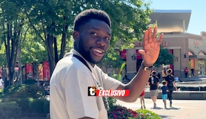 Alphonso Davies se luce relajado antes del Perú vs Canadá: Se fue de compras y saludó a Trome