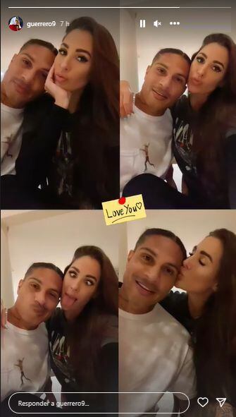 Paolo Guerrero presentó a su nueva pareja con románticas fotografías. (Foto: Captura de IG)