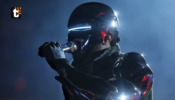 The Weeknd y el final de su show en el Super Bowl 2021. (NFL/ESPN)