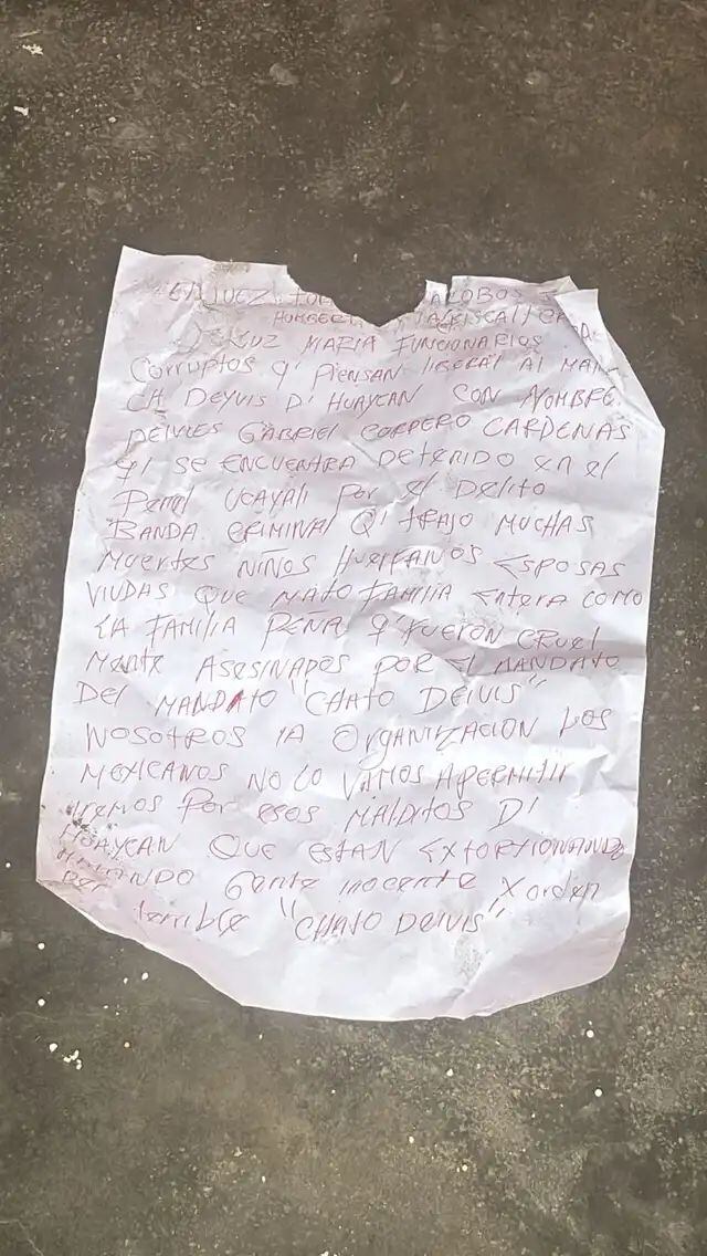 'Los Mexicanos' exigen que no liberen al 'Chato Deyvis'.