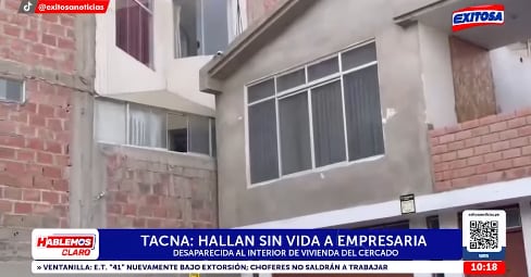 La Policía Nacional confirmó el hallazgo sin vida de Deysi Roxana Rojas Quenta de 65 años.