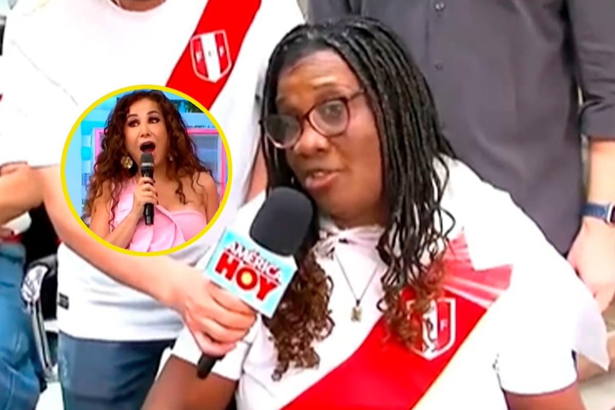 Mamá de Advíncula se incomoda EN VIVO. Foto: captura América TV.