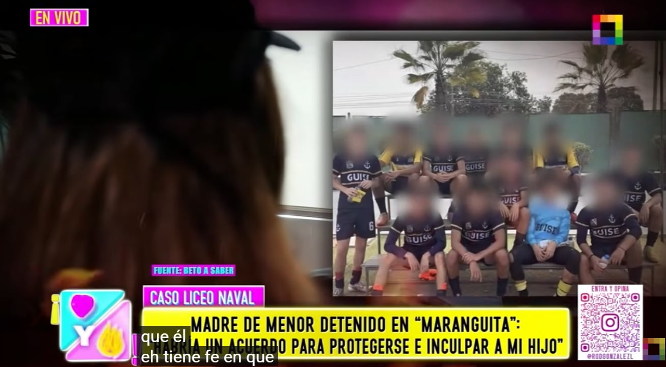 Madre de alumno del Liceo Naval dice que su hijo es inocente y pretenden culparlo.