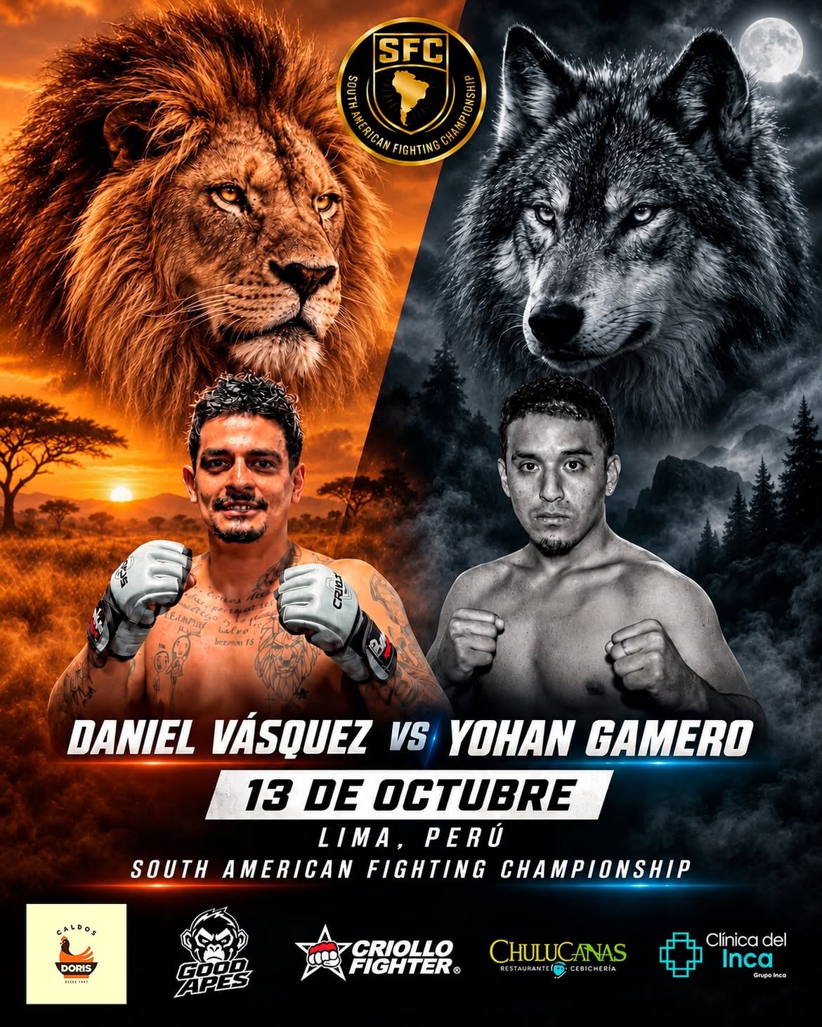 'Dinamita' Vásquez vs. 'El Hulk' Gamero en el SFC 3. (South America FC)
