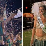 ¡Sacó los pasos prohibidos! Karime Scander deslumbra como Reina del Carnaval de Pimentel