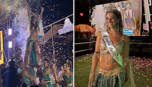 ¡Sacó los pasos prohibidos! Karime Scander deslumbra como Reina del Carnaval de Pimentel