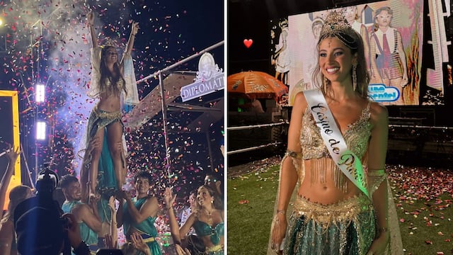 ¡Sacó los pasos prohibidos! Karime Scander deslumbra como Reina del Carnaval de Pimentel