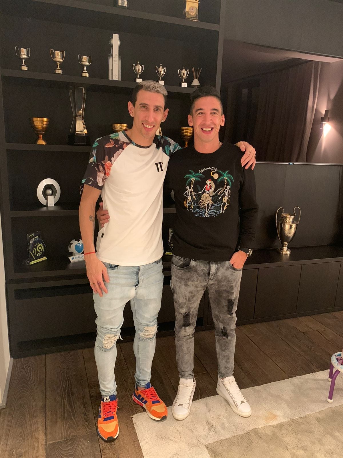 Ángel Di María y Germán Alemanno se conocieron en Rosario Central y hasta hoy conservan la amistad.