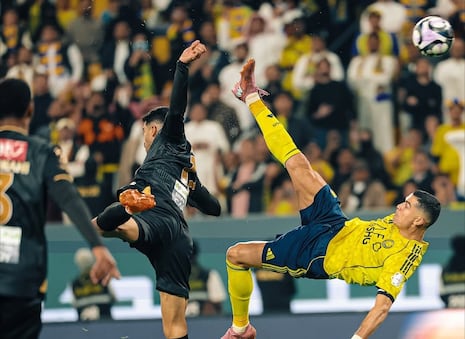 El descomunal GOLAZO de chalaca de Cristiano Ronaldo con el Al-Nassr | VIDEO