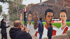 Copa América: Hinchas visitan el primer mural de Oliver Sonne, Piero Quispe, Joao Grimaldo, Luis Advíncula... previo al Perú vs. Chile