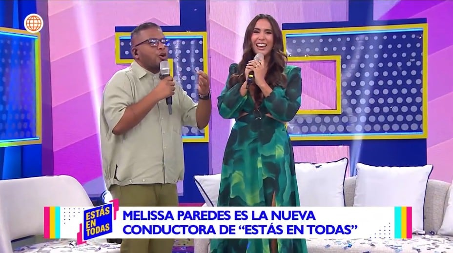 Melissa Paredes se mostró emocionada al ser la nueva conductora de 'Estás en todas'.