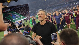 PSG campeón de la UEFA Champions League: El emotivo acto de los hinchas al entrenador Luis Enrique | VIDEO