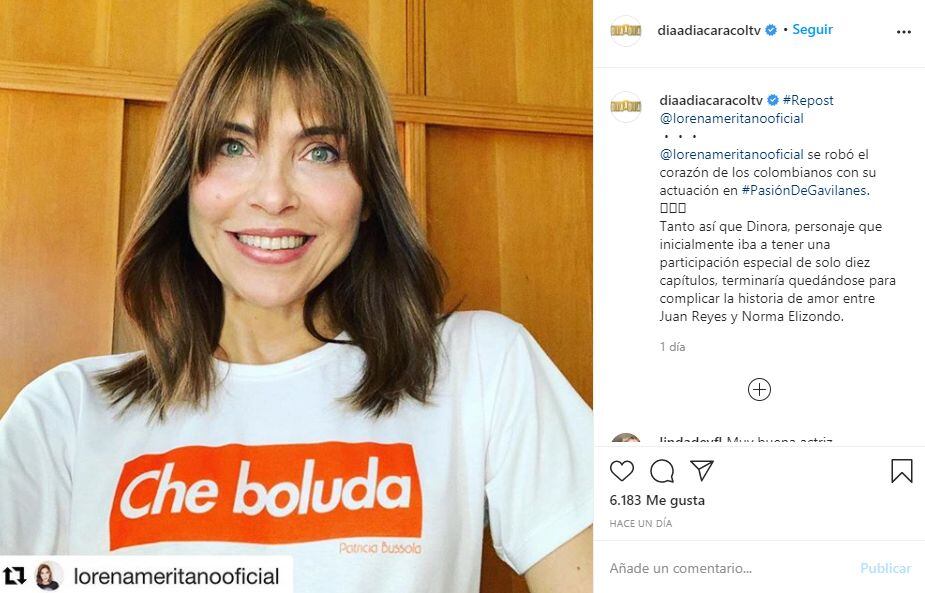 Lorena Meritano contó que su personaje solo estaba pensando para 10 capítulos (Foto: Instagram)