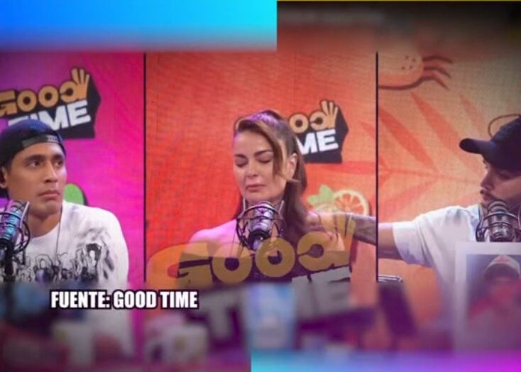 Mario Irivarren consolando a Laura Spoya.