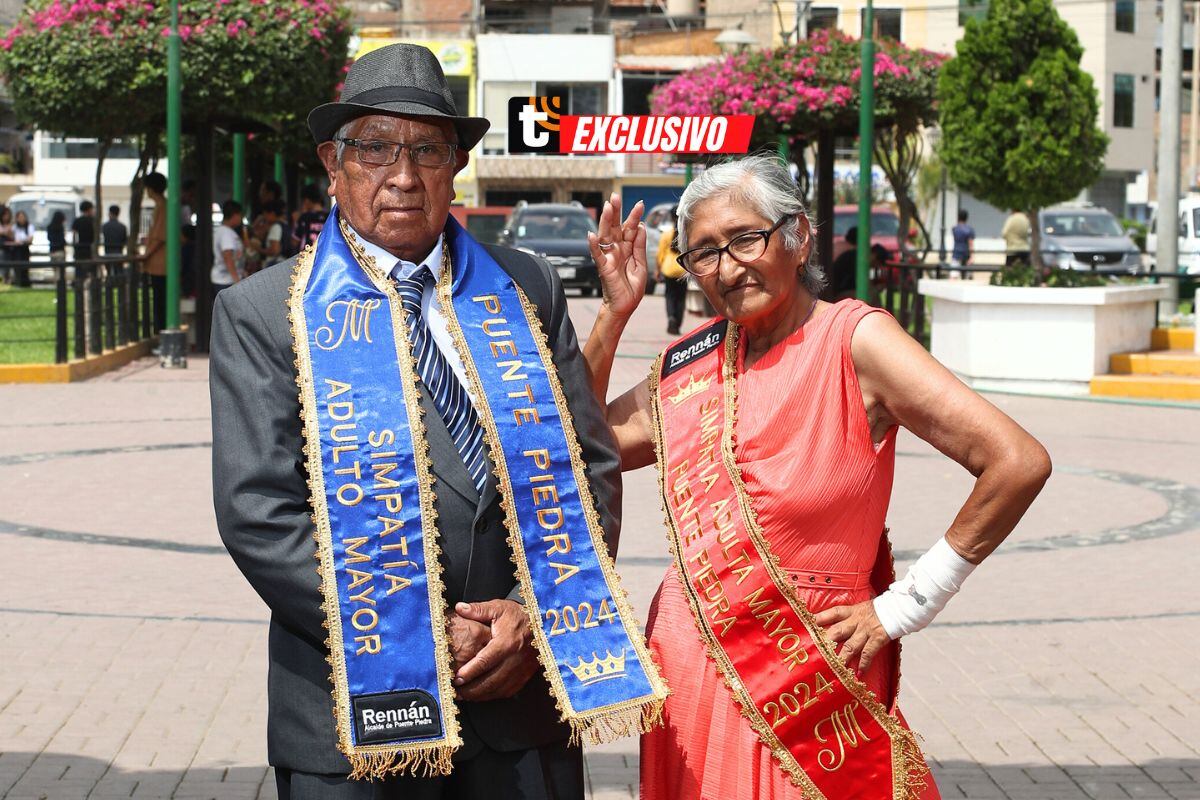 Aparte de elegir a los reyes de Puente Piedra, también se premió a los abuelitos que cautivaron con sus trajes y actitud en el escenario. Foto: Jorge Cerdán / Trome.