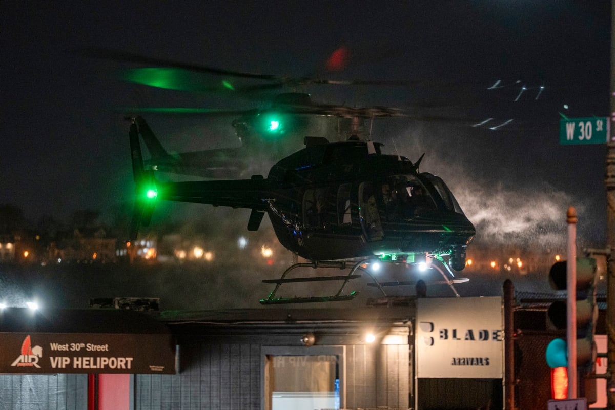 En helicóptero fue trasladado Nicolás Maduro desde el aeropuerto de Stewart al helipuerto Westside en Nueva York. (Foto: EFE/ Ángel Colmenares)