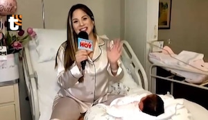 Cindy Marino presenta a su bebé EN VIVO: “Aquí ya cierro la fábrica”